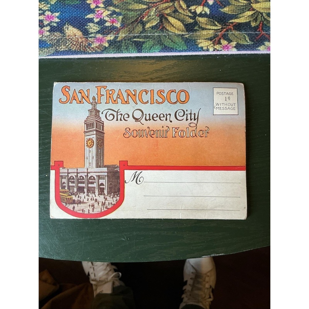 VTG SAN FRANCISCO THE QUEEN CITY SOUVENIR FOLDER 1920'S PACIFIC NOVELTY